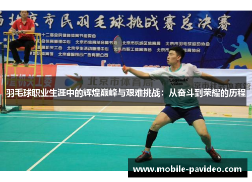 羽毛球职业生涯中的辉煌巅峰与艰难挑战:从奋斗到荣耀的历程 羽毛球职业生涯中的辉煌巅峰与艰难挑战:从奋斗到荣耀的历程