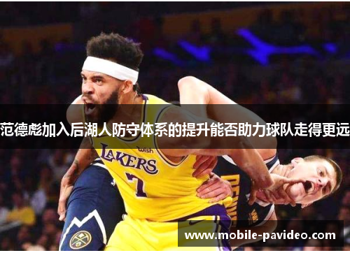范德彪加入后湖人防守体系的提升能否助力球队走得更远 范德彪加入后湖人防守体系的提升能否助力球队走得更远
