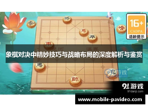 象棋对决中精妙技巧与战略布局的深度解析与鉴赏